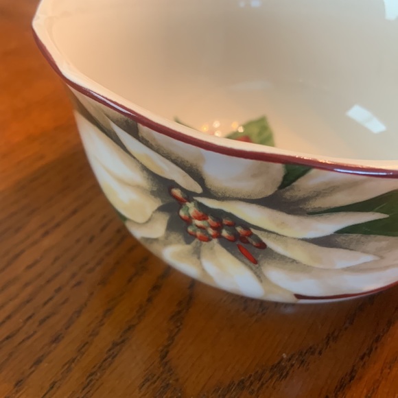 BEAUTIFUL Holiday/Christmas Bowl NWOT - Porcelain China Gorgeously Designed - Picture 14 of 15